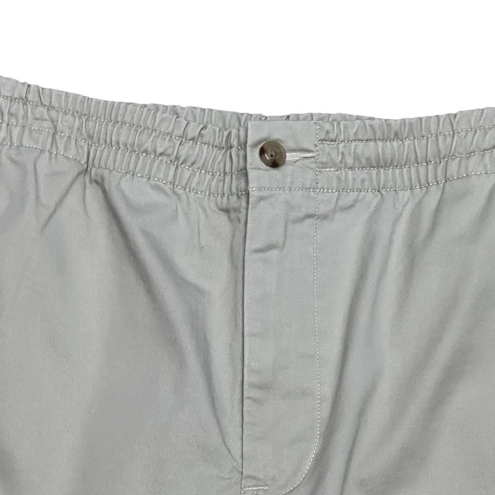 Ralph Lauren Polo Mens Beige Drawstring Shorts Size XXL Stretch Classic‎ Pockets